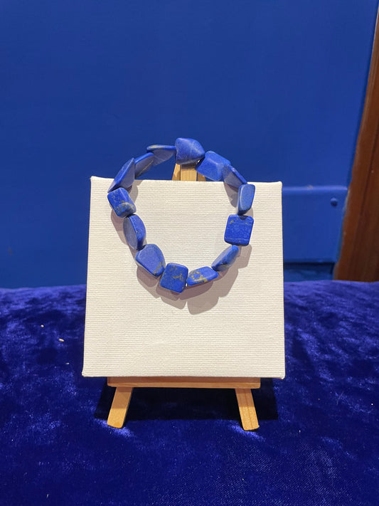 Lapis Lazuli Bracelet (Raw Cut)