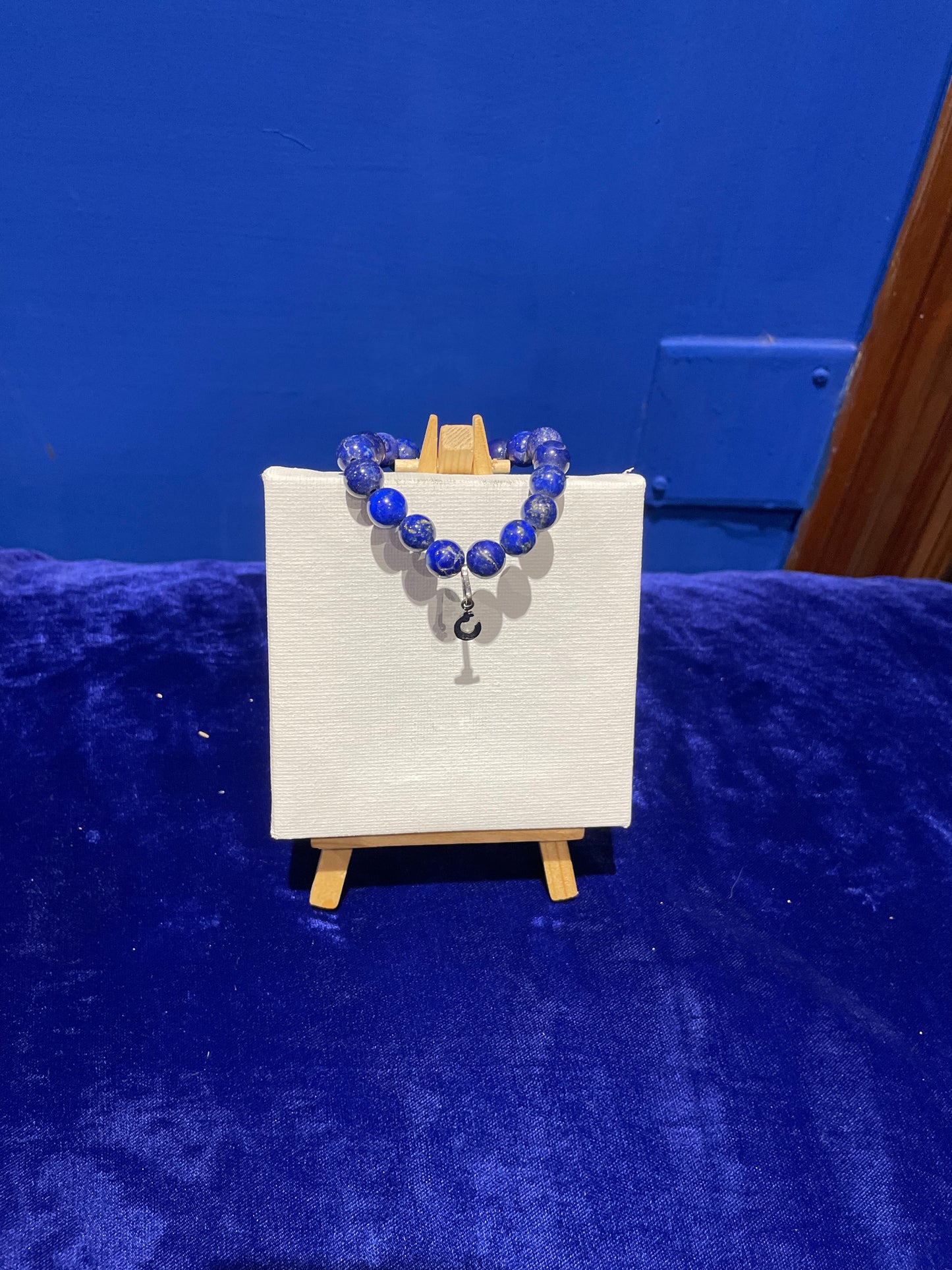 Lapis Lazuli with Silver Sterling Haroof Bracelet