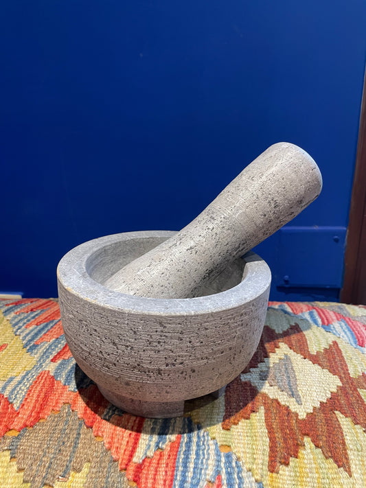 Gandhara Limestone Mortar & Pestle